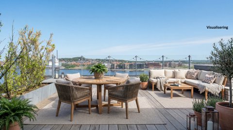 PENTHOUSELEJLIGHED MED PRIVAT TAGTERRASSE I SÆRKLASSE